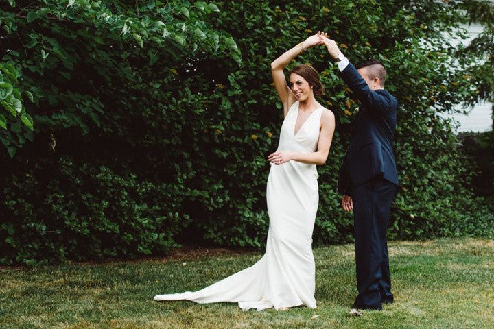 couple dancing outdoors 