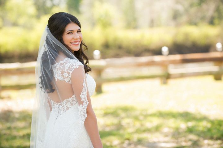 bride outdoors