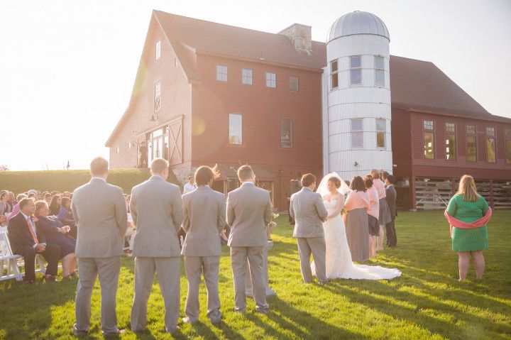 barn at gibbet hill ceremony