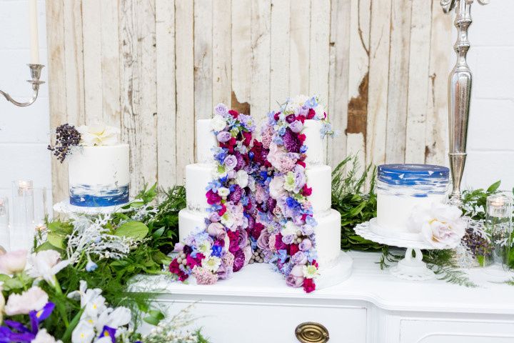 blue and purple wedding ideas