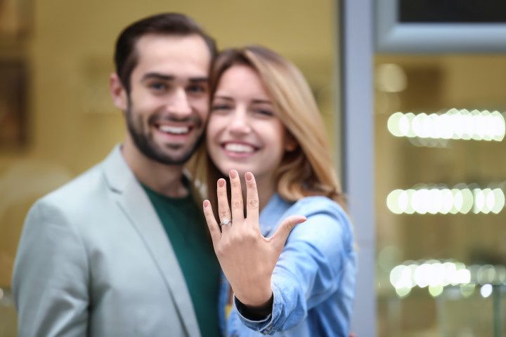 engaged couple