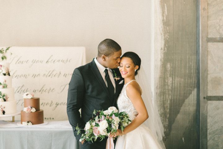 romantic wedding couple