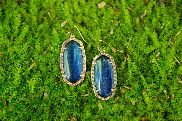 Blue earrings deals