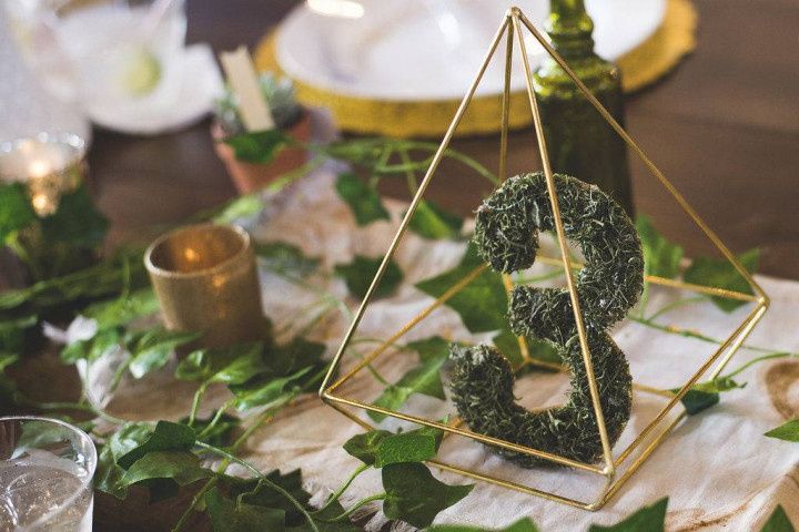 greenery table number