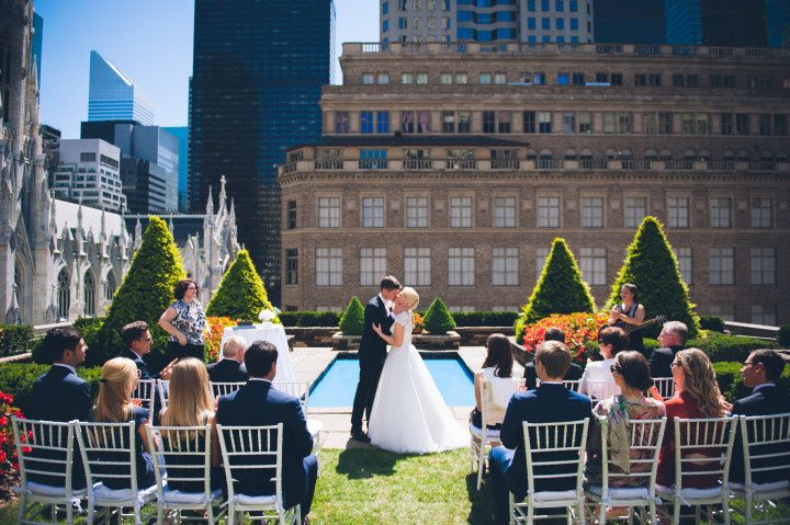 couple marrying at 620 loft and garden nyc