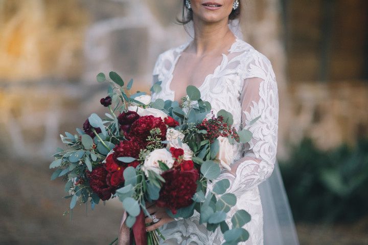 burgundy bouquet 