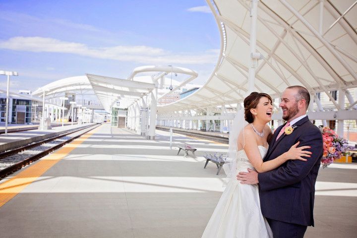 couple at denver rail station