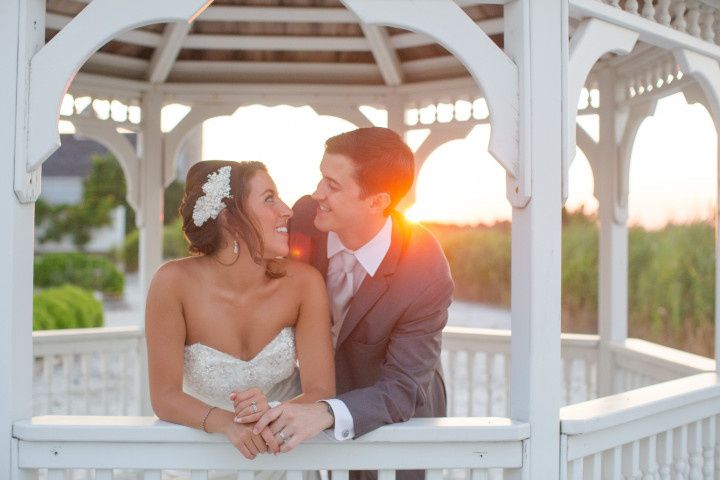 couple with sunset 