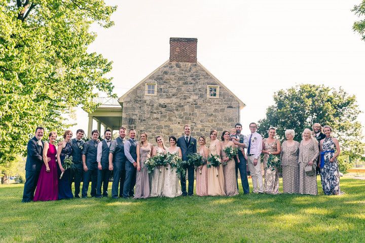 family wedding photos