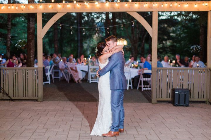 couple performing first dance song 