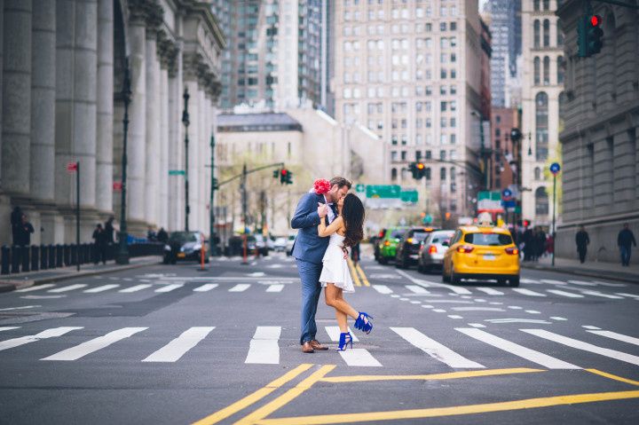 couple in nyc wedding