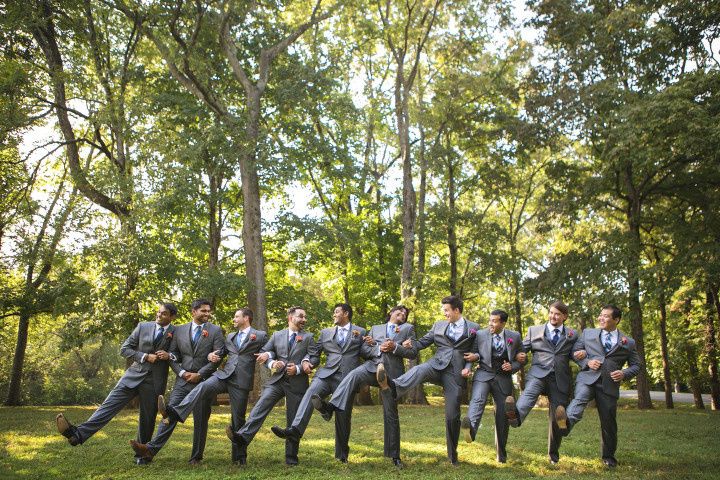 The 7 Rules Of Mismatched Groomsmen Suits