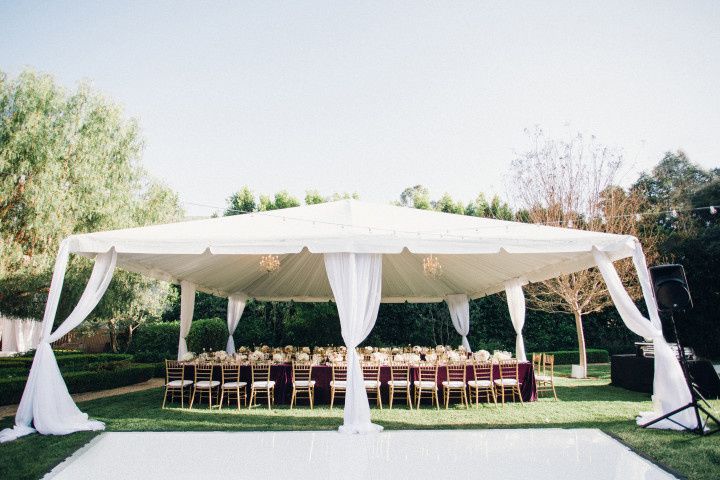 tented wedding reception