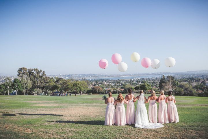 park bridal party balloons 