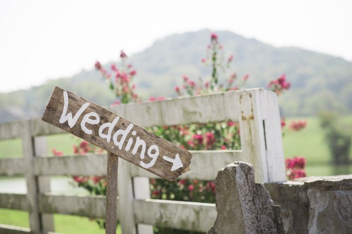 rustic wedding sign - what's your wedding planning anthem - rebecca denton photography