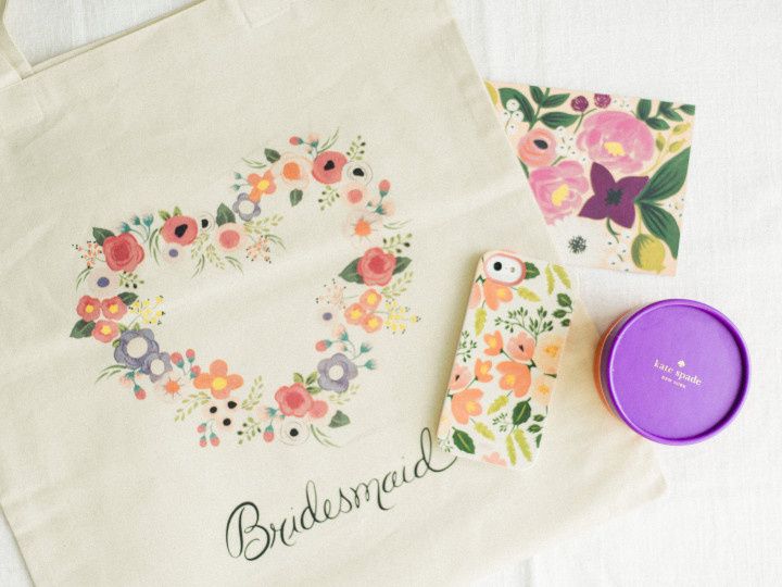 Bridesmaid gift bag and phone case 