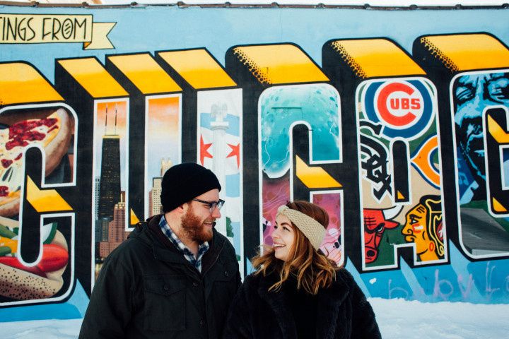 engagement photo chicago