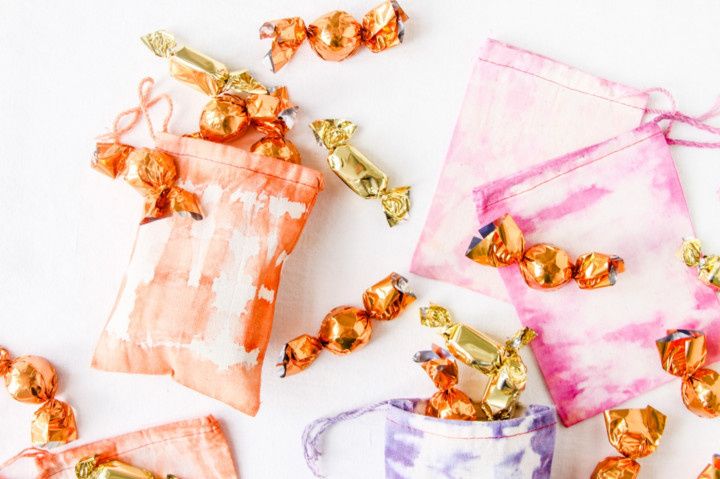 Dyed Fabric Favor Bags