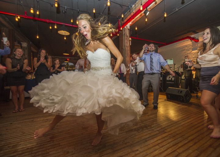 bride on the dance floor