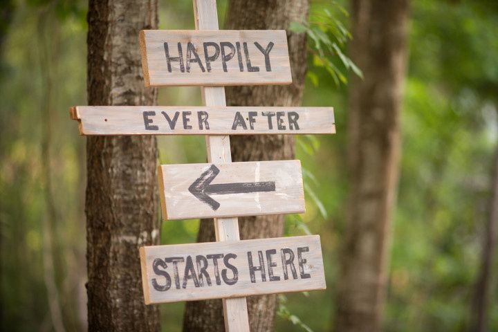 happily ever after starts here sign 