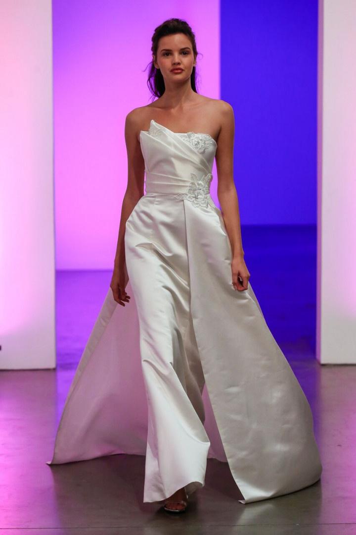 Asymmetrical 2025 wedding dress