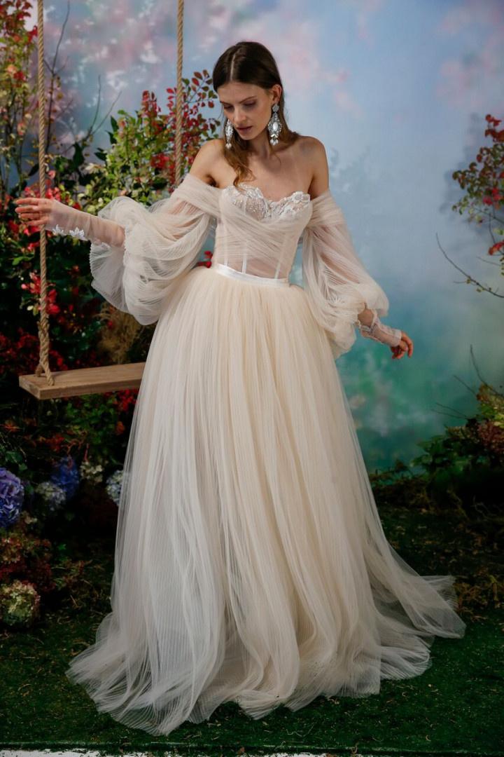 Whimsical cheap wedding dress