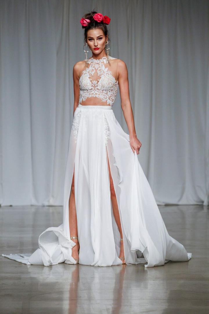 16 Crop-Top Wedding Dresses for Trendy Brides-To-Be