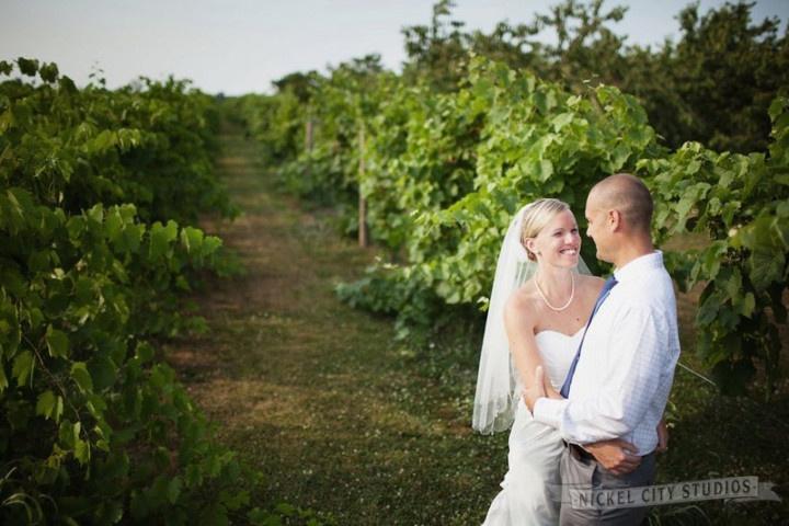 couple in vineyard
