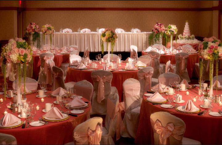 pink wedding ballroom