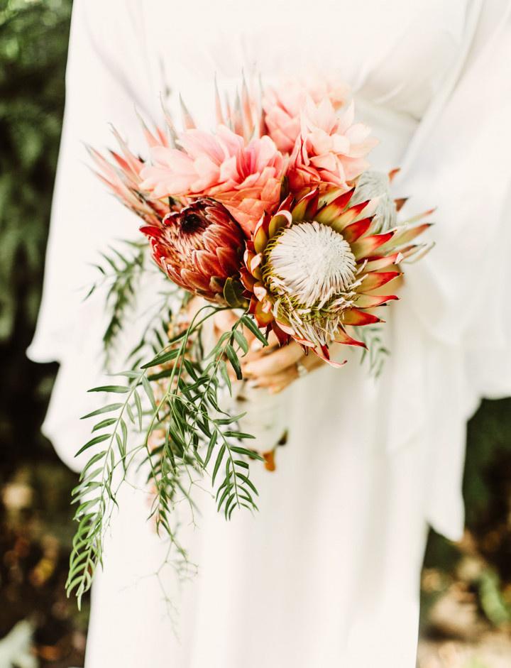 Orange Pincushion Protea, DIY Wedding Flowers