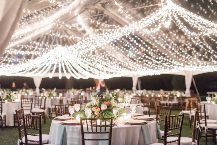 string lights wedding