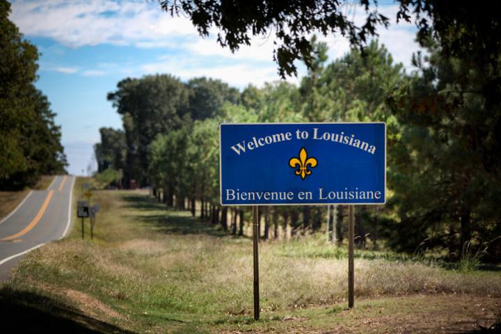Welcome to Louisiana sign