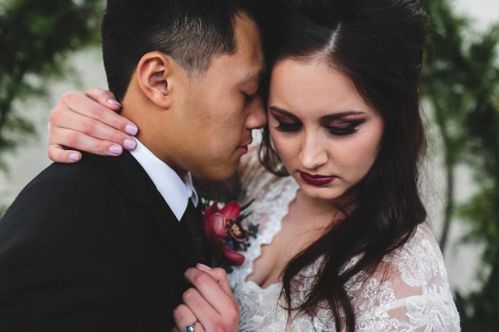 Victorian Gothic Wedding Inspiration in the Garden - Chicago Style Weddings