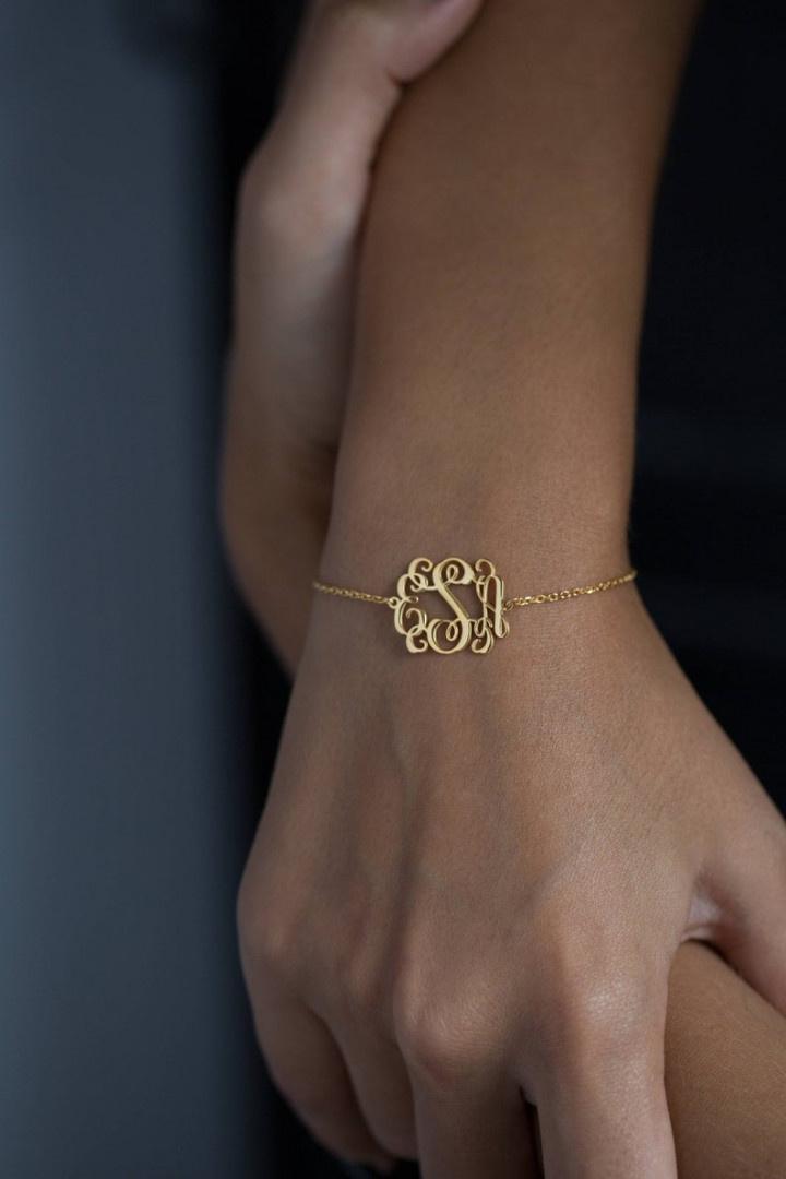monogram bracelet