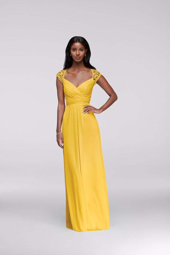 yellow bohemian bridesmaid dresses