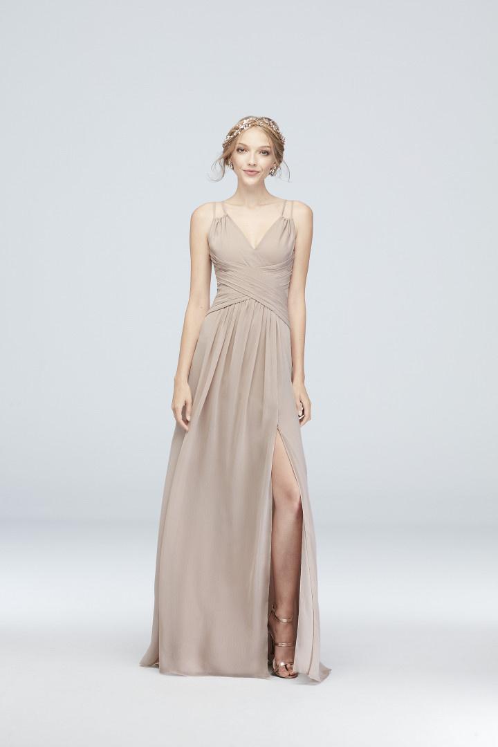 David's bridal clearance taupe bridesmaid dress