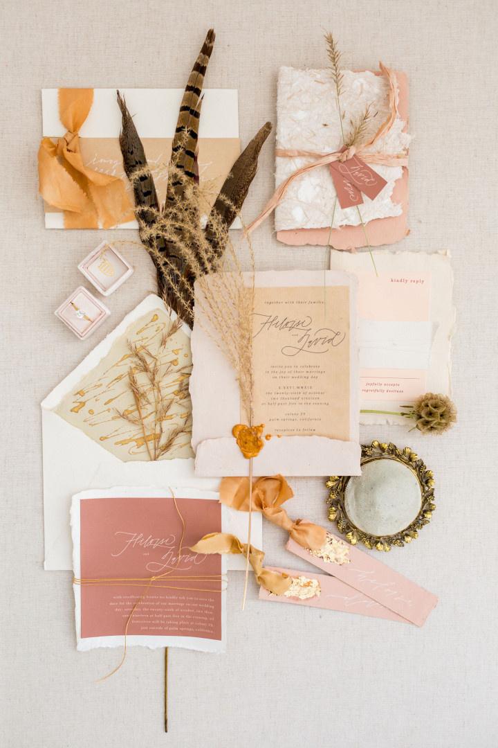 boho summer wedding color scheme
