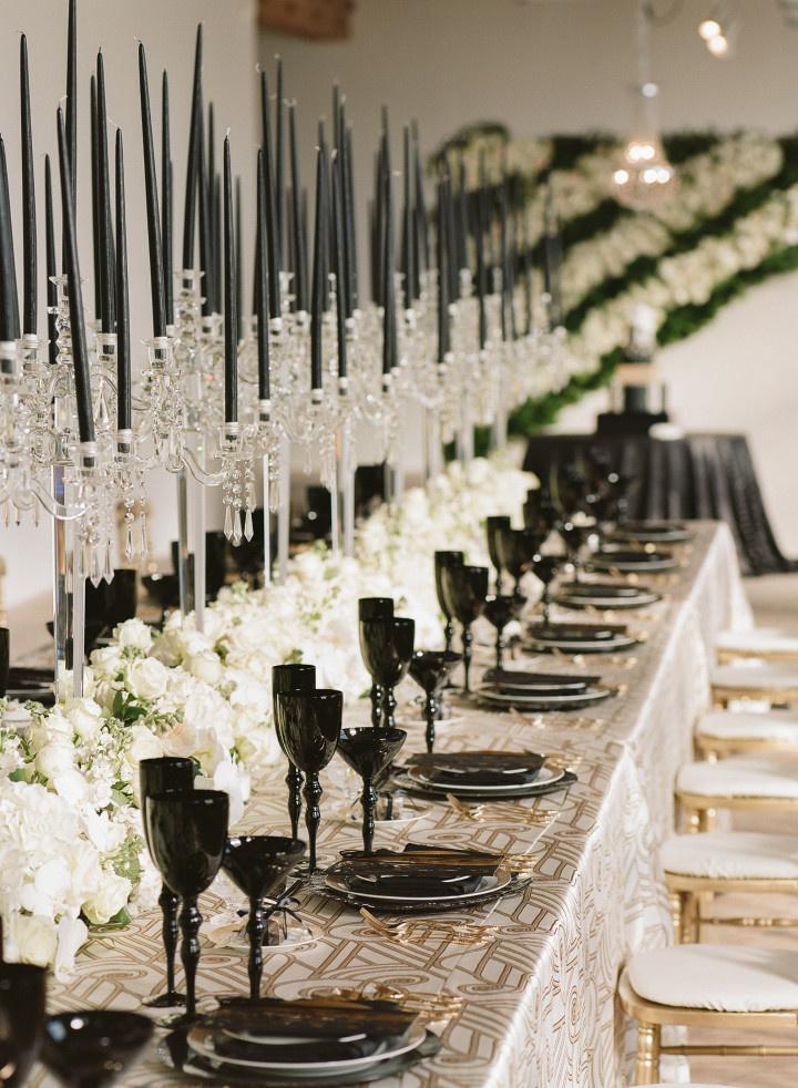 glitzy wedding decorations