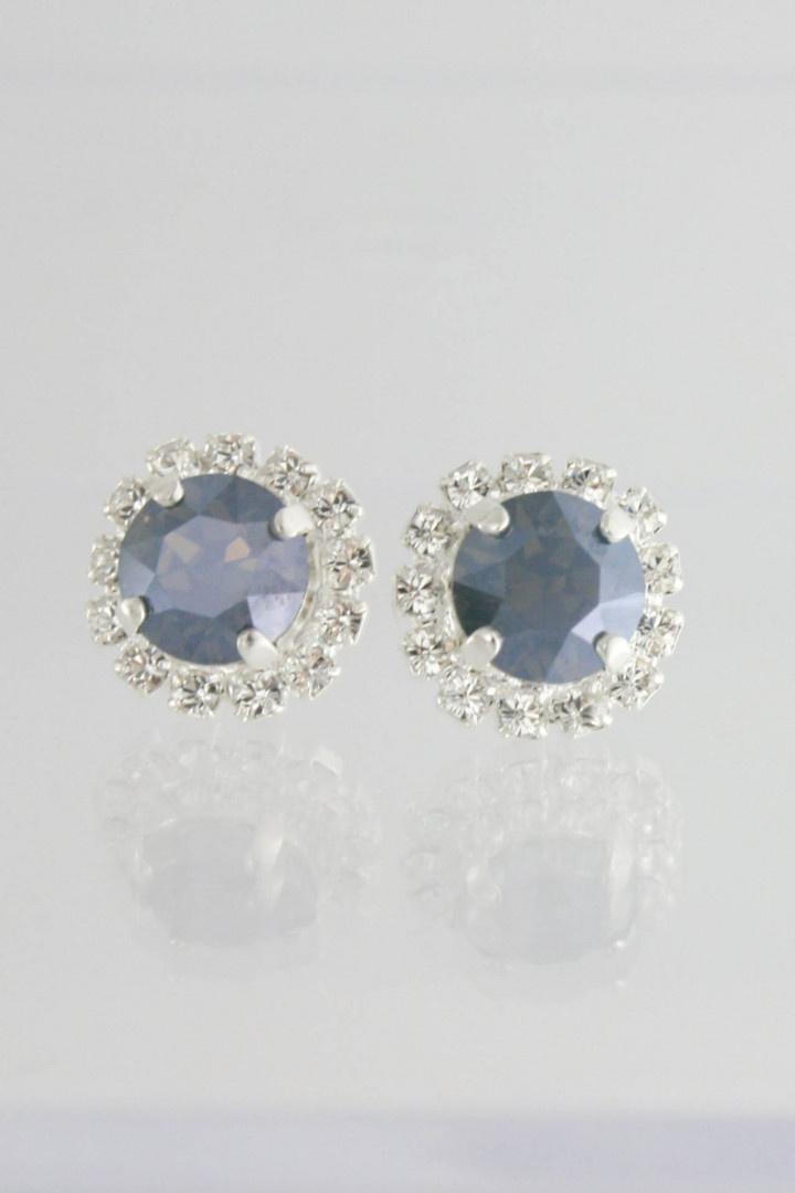 Dusty blue 2025 wedding earrings