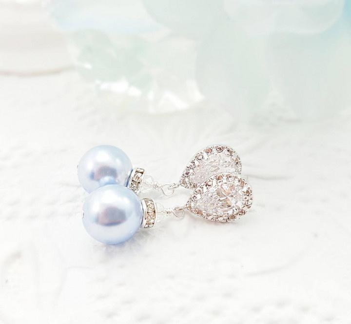 DUSTY BLUE WEDDING Earrings