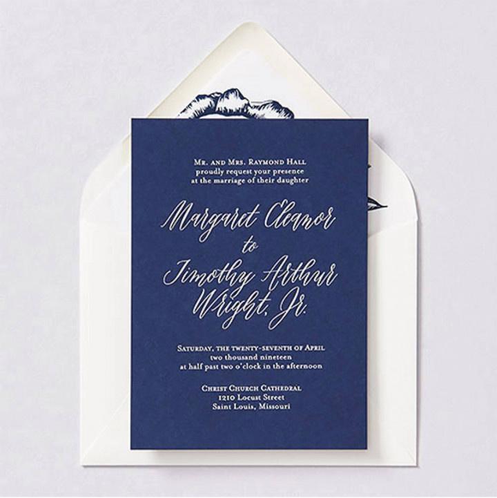 Wedding invitation | cotton paper