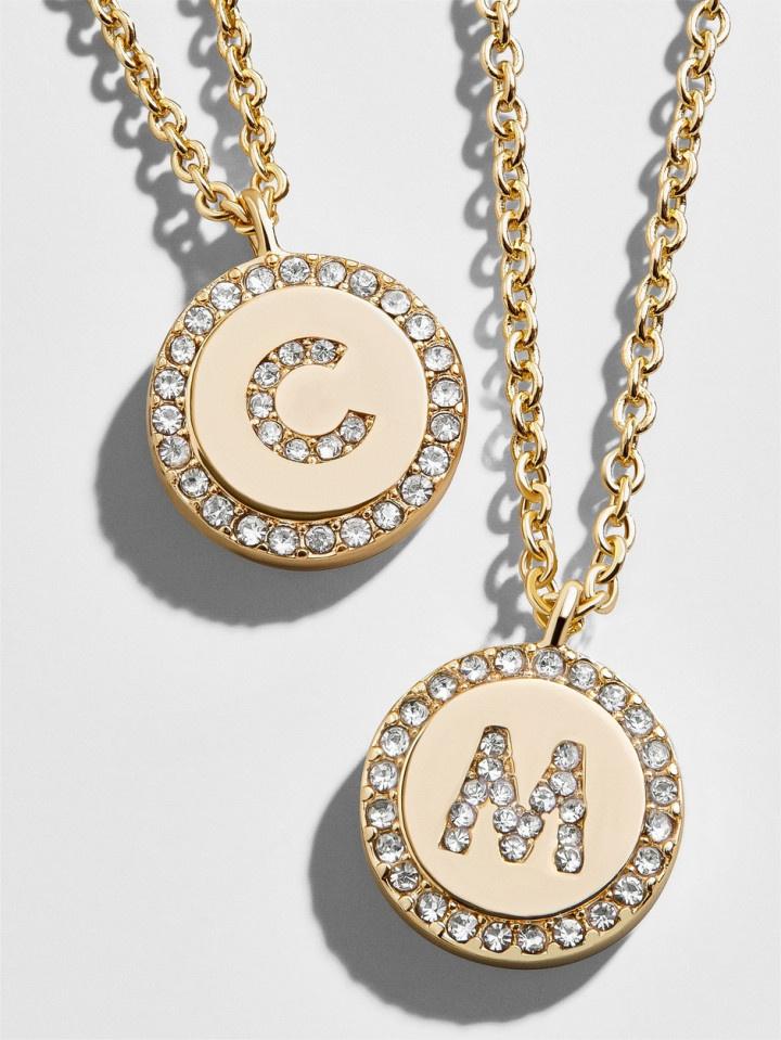 Pavé initial store collar necklace baublebar