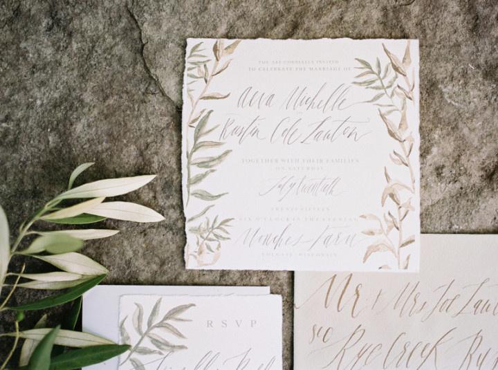 rustic wedding invitations