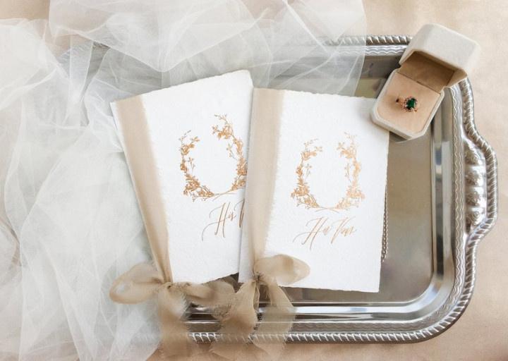 Prazoli Wedding Vow Books for Wedding Day Essentials, Cool