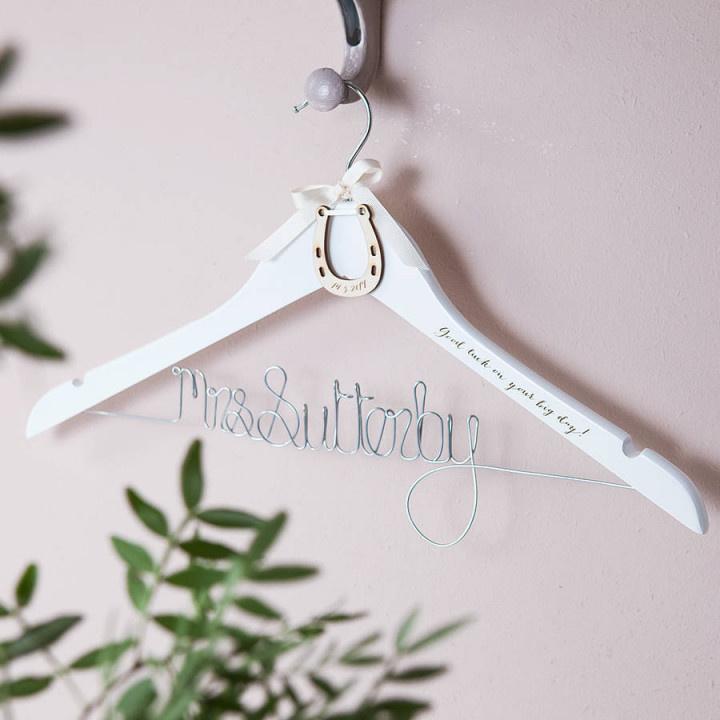 Personalized wedding dress clearance hanger