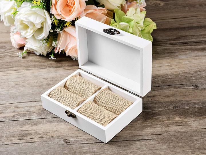 Rustic Wedding Ring Box Holder ,Custom Ring Box, Personalized Wedding /  Valentines Engagement Wooden Ring Bearer Box - AliExpress