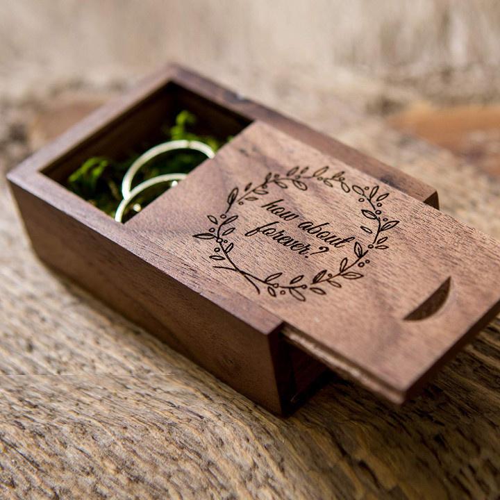17 Wooden Ring Boxes for Your Rustic Wedding