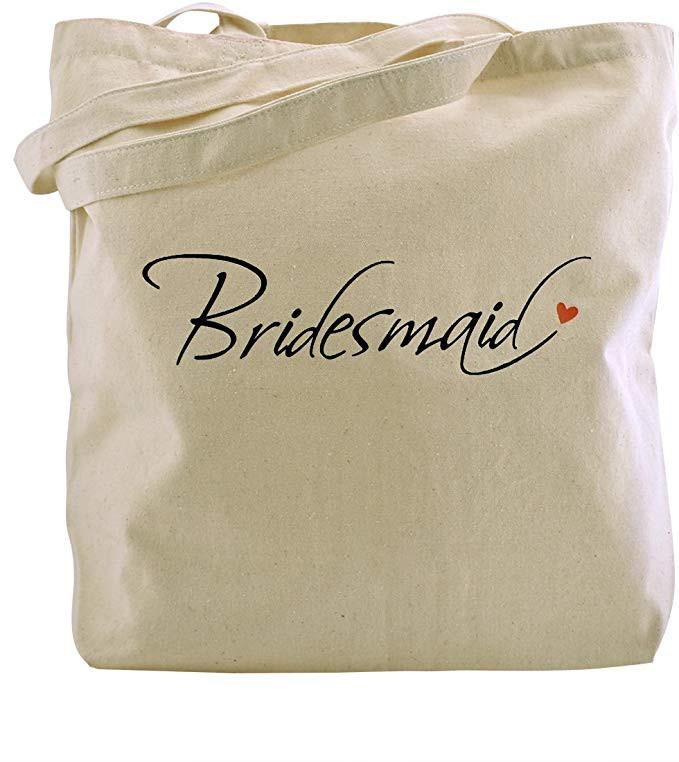 Personalized Bridesmaid Tote Bag with Name - Bridesmaid Gift Bag -  Personalized Bridesmaid Bags - Bridal Party Totes (EB3216BLS)