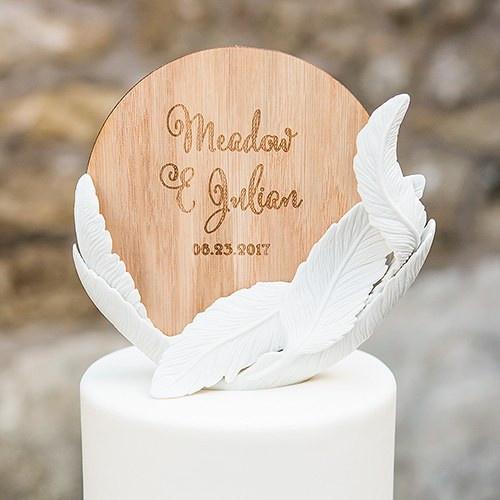 Cake Topper Custom Wedding Simple Banner Wedding Cake Topper Wooden Cake  Topper Personalized Cake Topper 