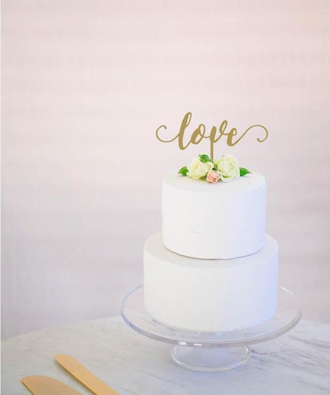 17 Easy And Beautiful DIY Wedding Cake Toppers - Weddingomania